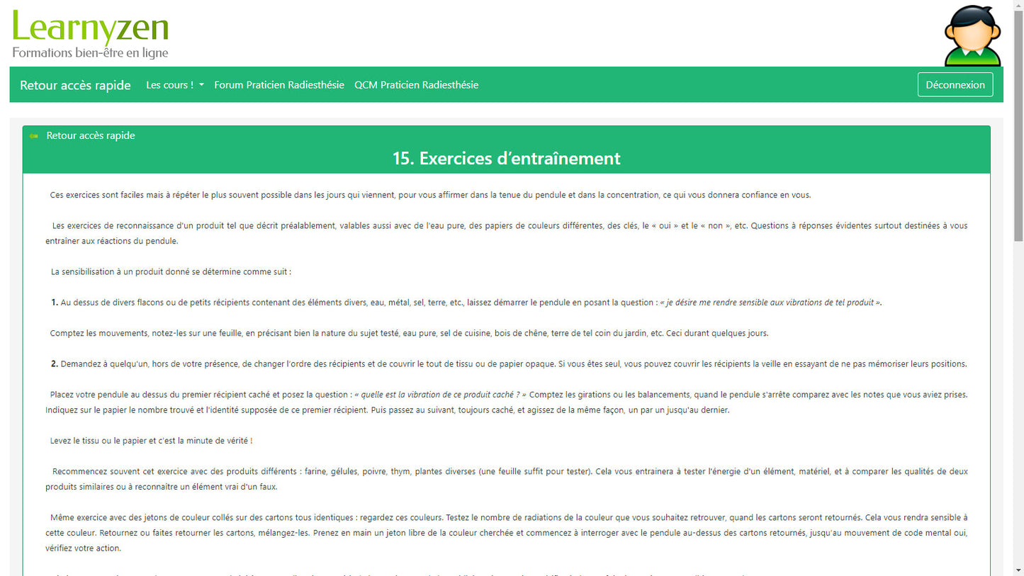 Pack E-Learning : 2 formations "Praticien + Maître-Praticien en Radiesthésie"