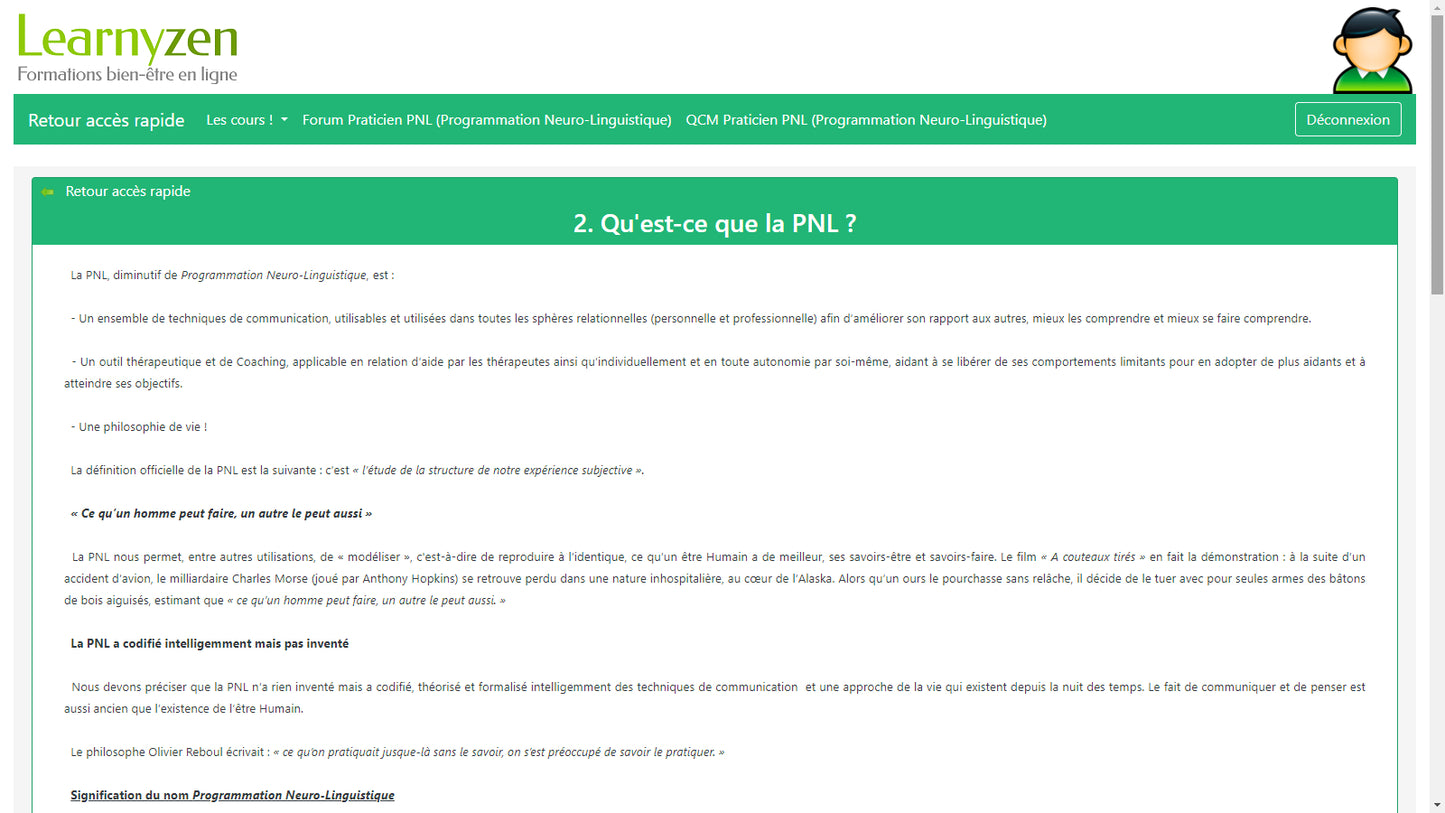 Praticien PNL (Programmation Neuro-Linguistique)