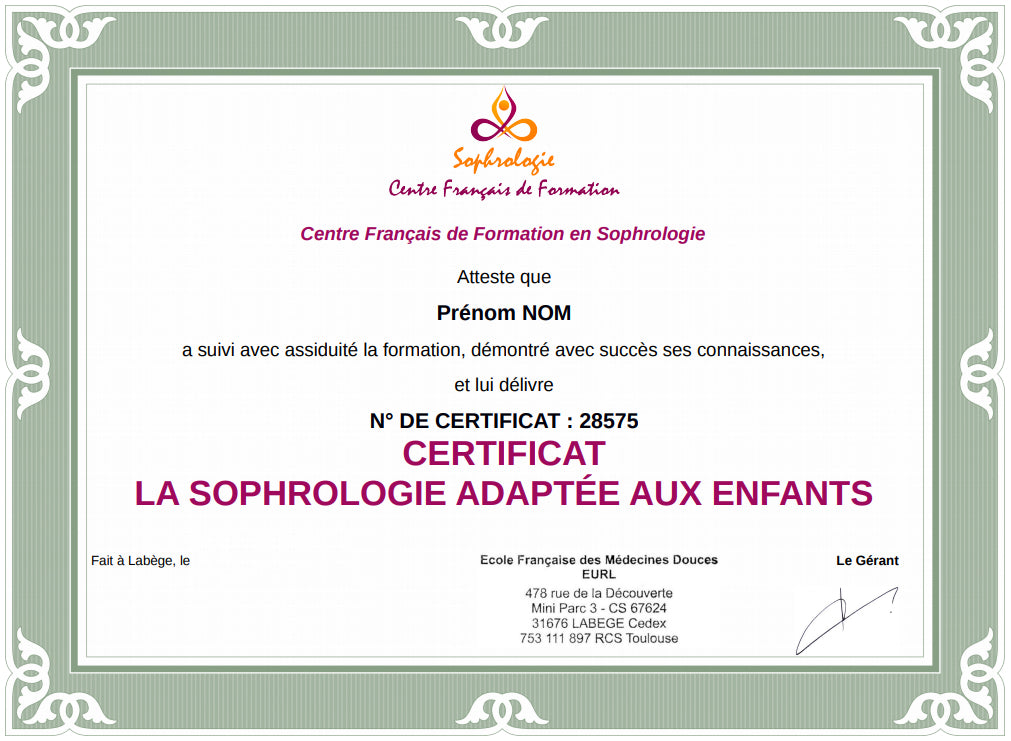 La Sophrologie adaptée aux enfants