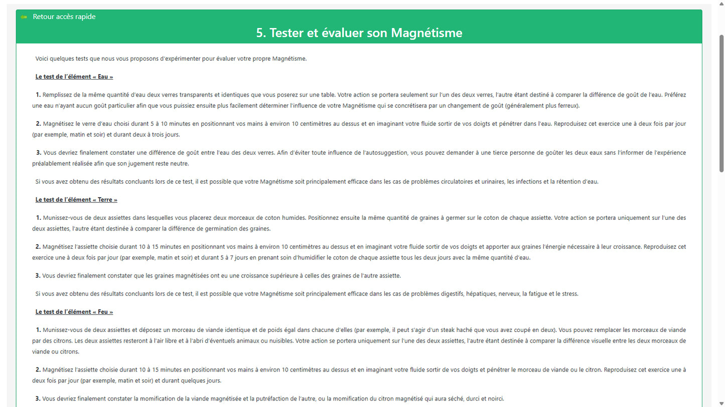 Praticien Magnétisme