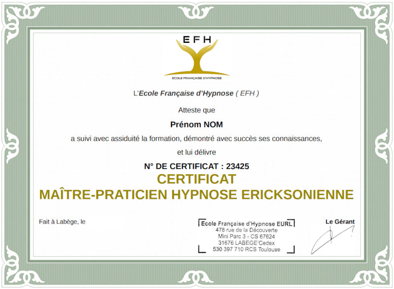 Pack E-Learning : 2 formations "Praticien + Maître-Praticien en Hypnose Ericksonienne"
