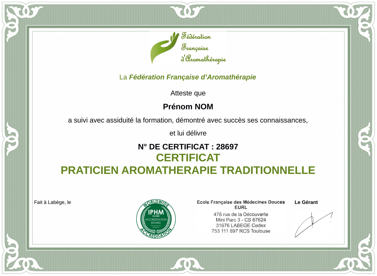 Praticien Aromathérapie Traditionnelle