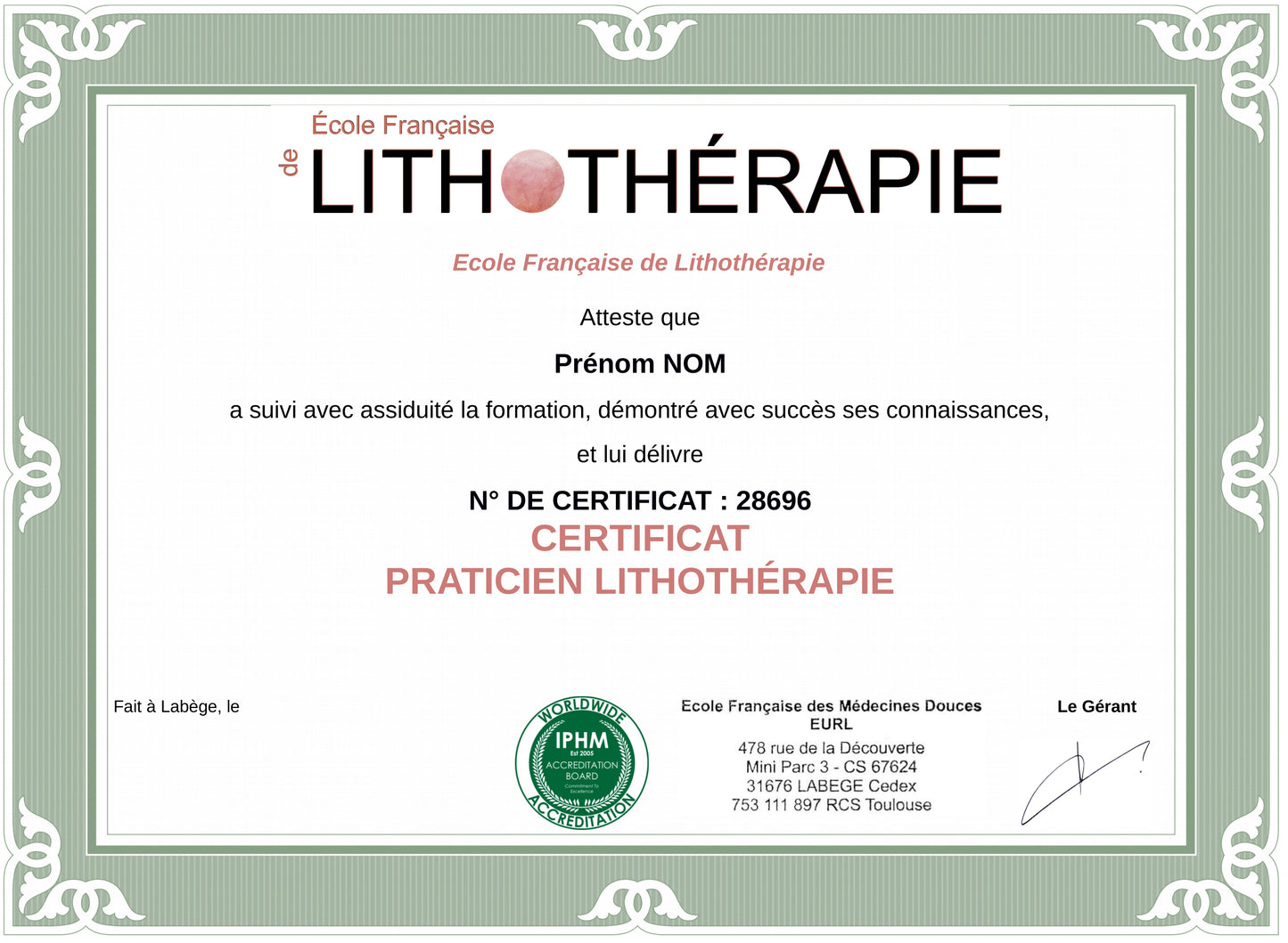 Praticien Lithothérapie