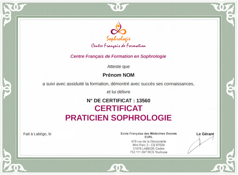Pack E-Learning : 2 formations "Praticien + Maître-Praticien en Sophrologie"
