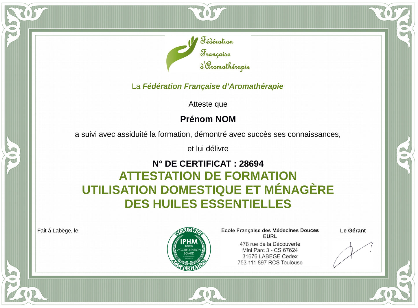 Utilisation domestique et ménagère des huiles essentielles